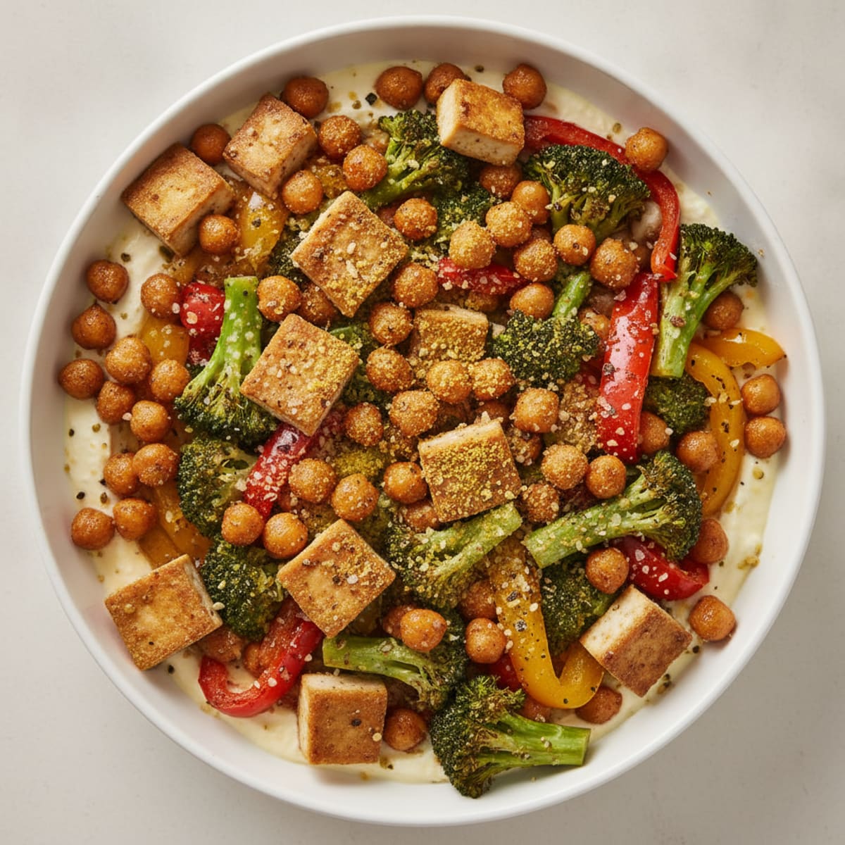 Roasted Vegetable and Chickpea Bowl