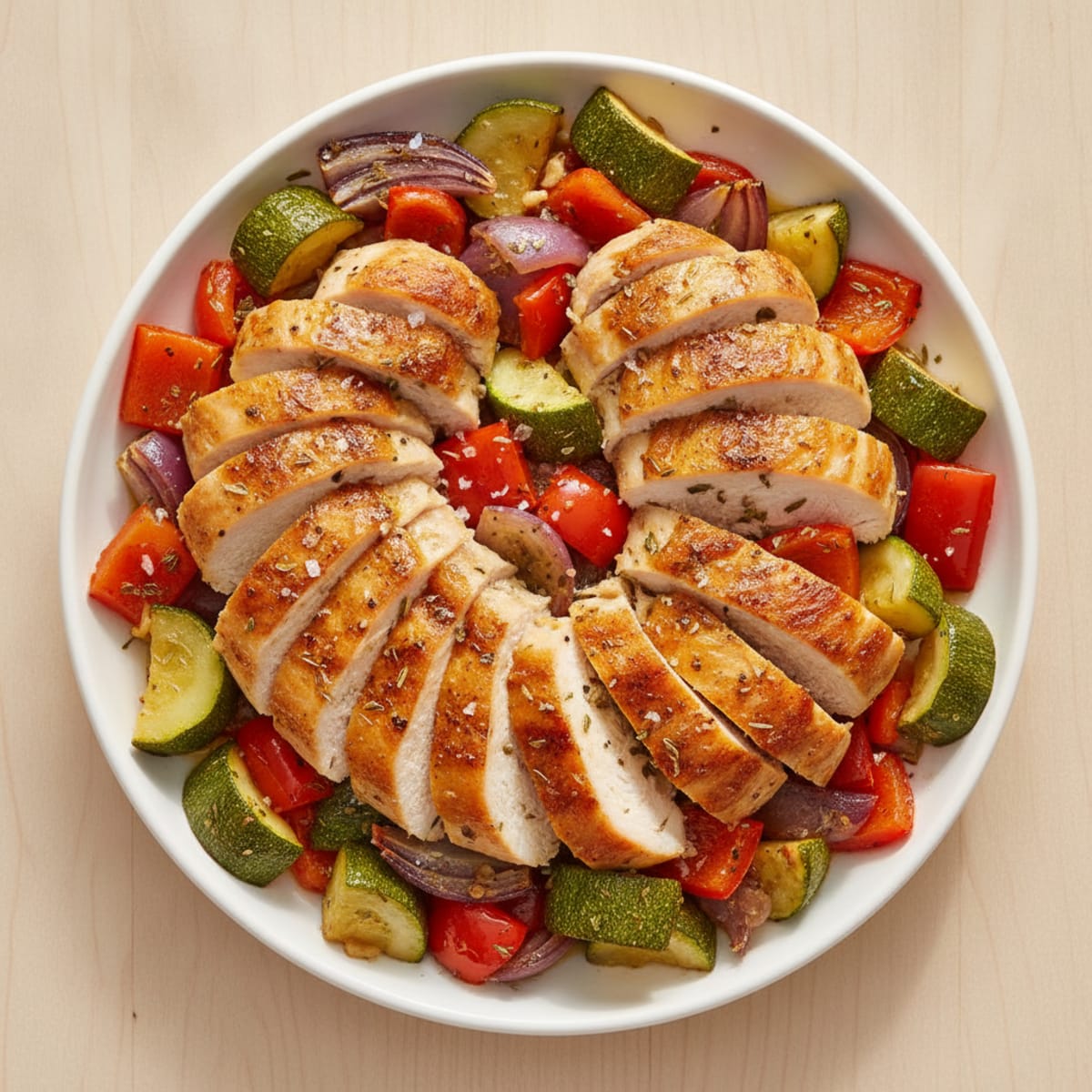 Mediterranean Herb-Roasted Chicken and Vegetables