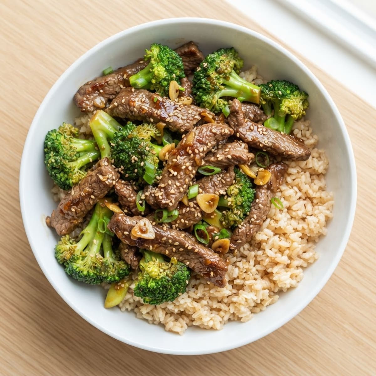 Lean Beef Stir-Fry with Broccoli and Brown Rice