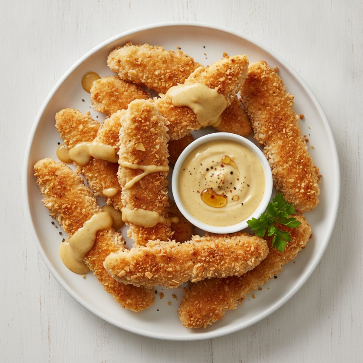 Chicken Tenders with Honey Mustard Dip