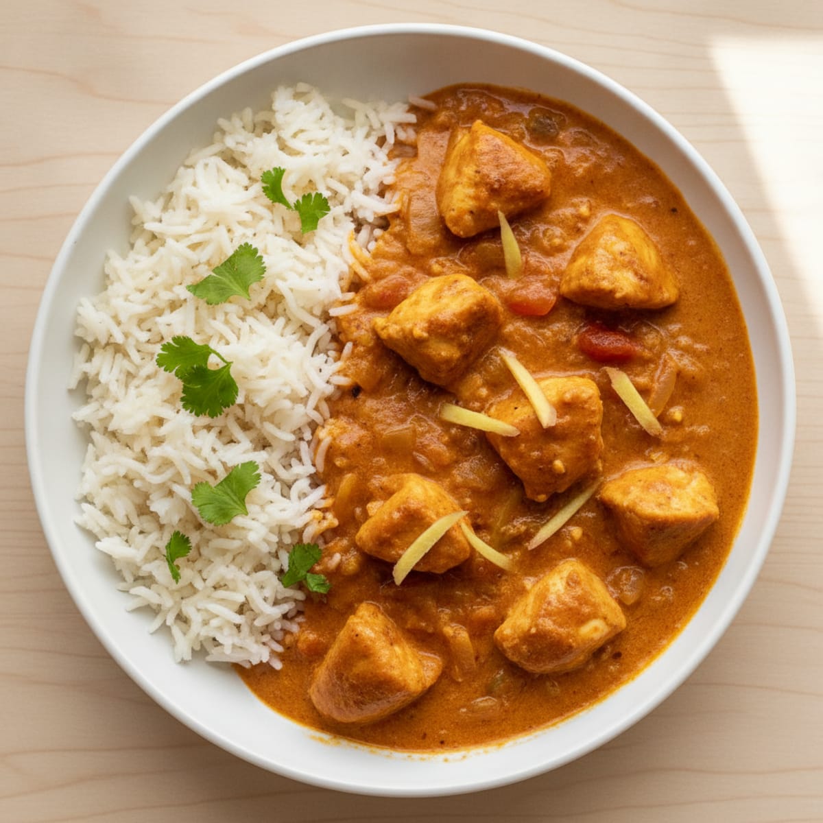 Spiced Butter Chicken with Basmati Rice