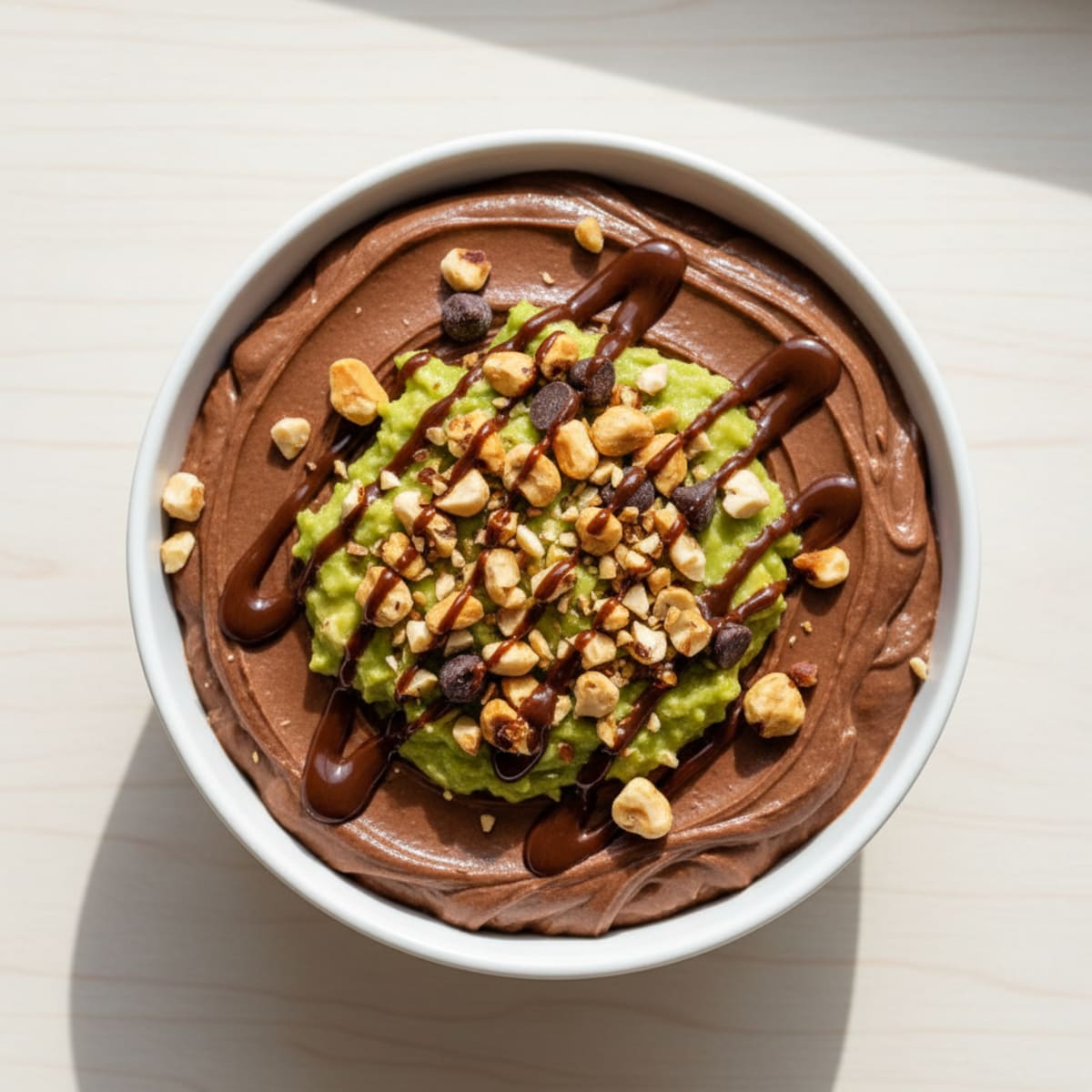 Silky Chocolate Protein Pudding with Toasted Hazelnuts