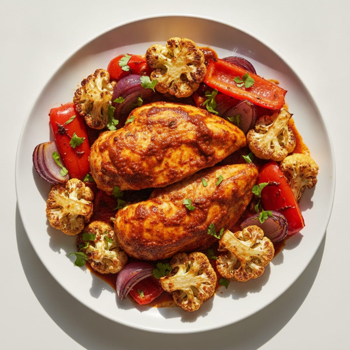 Harissa Chicken with Roasted Vegetables
