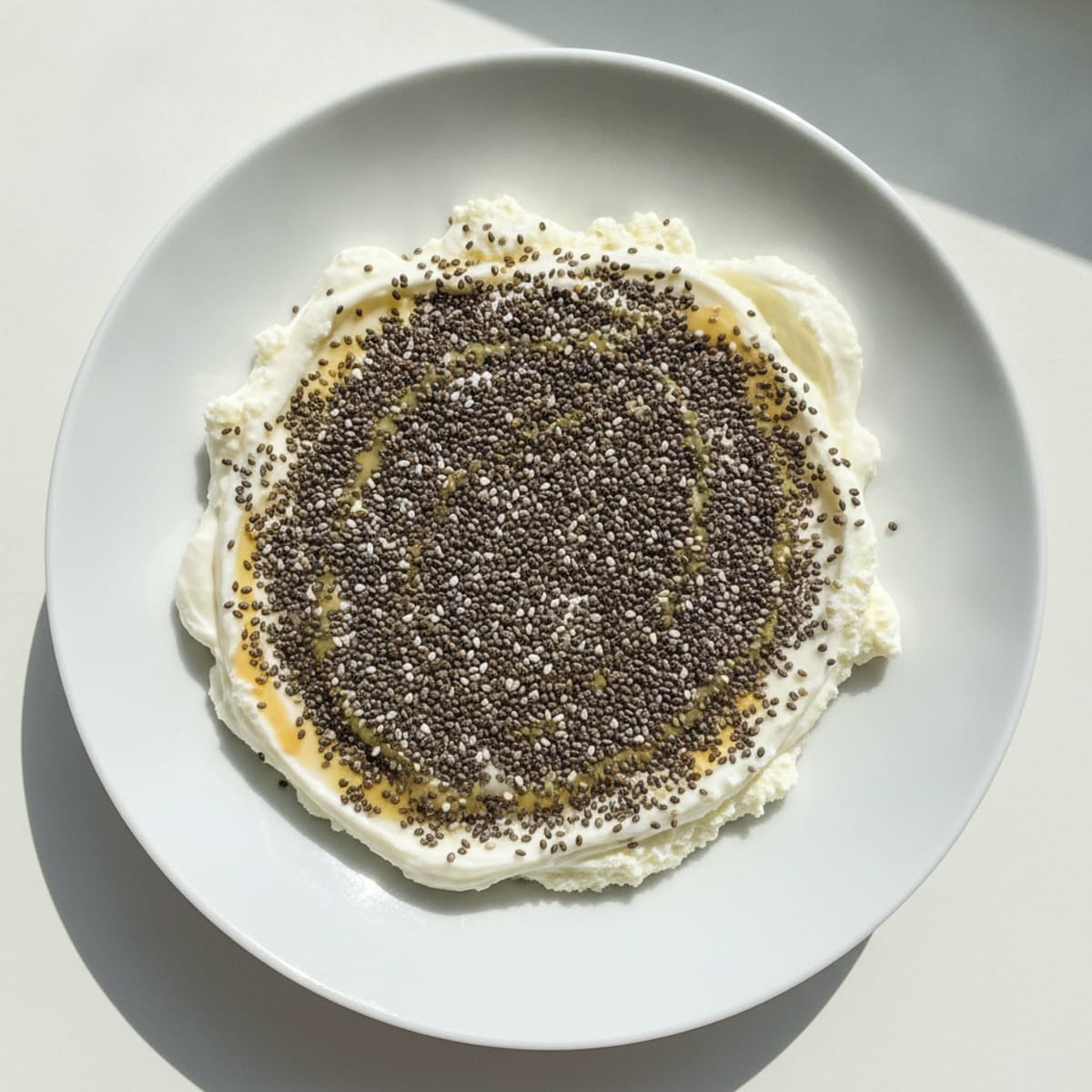 Silky Vanilla Protein Yogurt with Chia Seeds