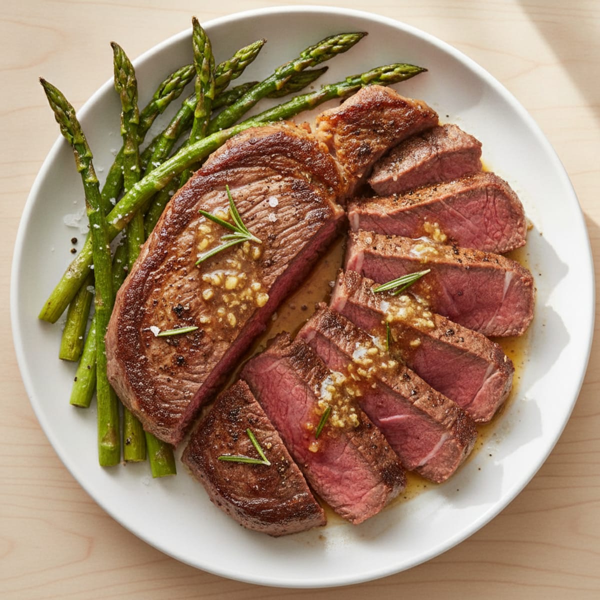 Pan-Seared Steak with Garlic Butter