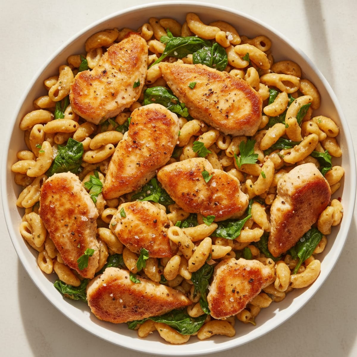 Garlic Herb Butter Chicken Pasta