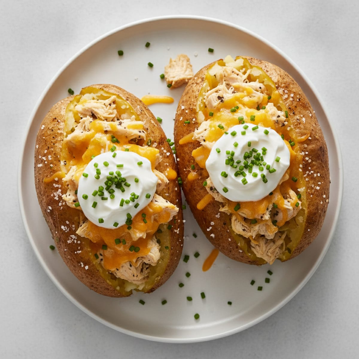 Loaded Baked Potatoes with Chives