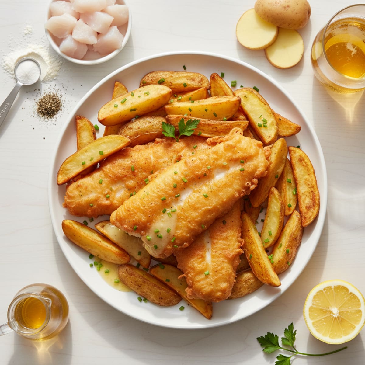 Classic Beer-Battered Fish and Chips