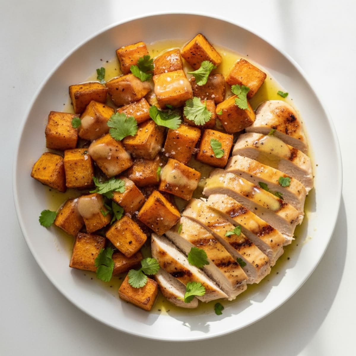 Roasted Sweet Potato with Honey-Lime Glaze