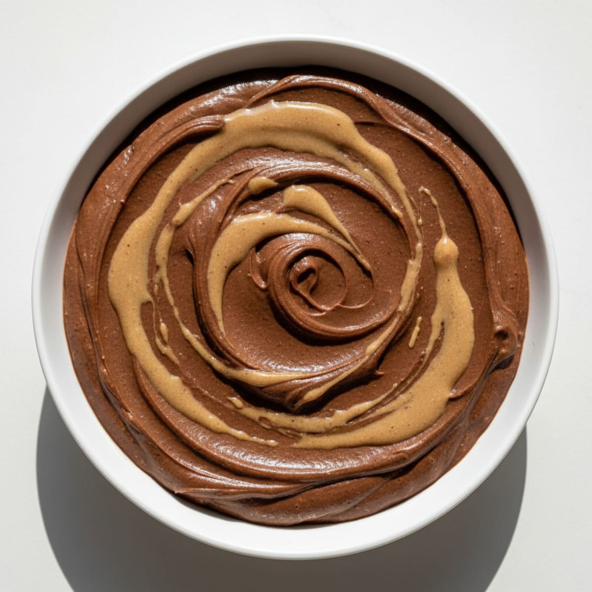 Silky Chocolate Protein Pudding with Almond Butter Swirl