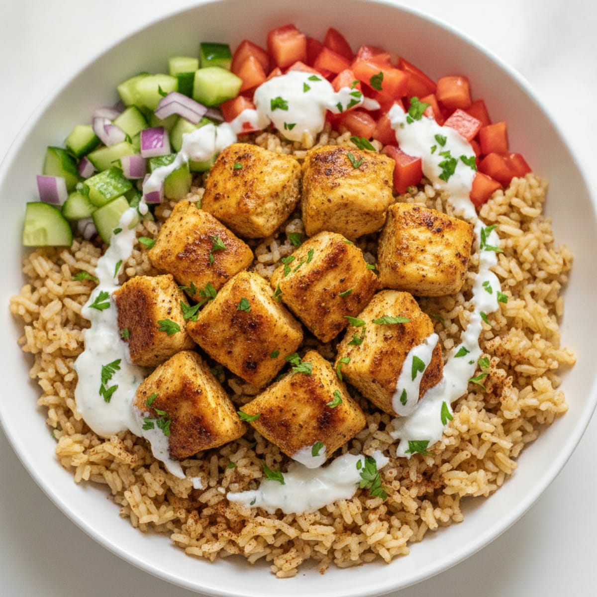 Chicken Shawarma Rice Bowl
