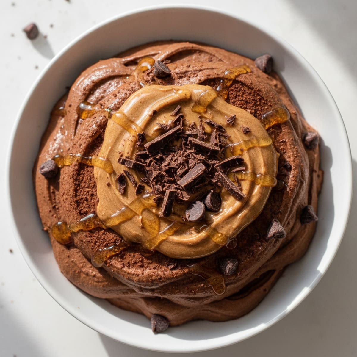 Silky Chocolate Protein Mousse with Greek Yogurt