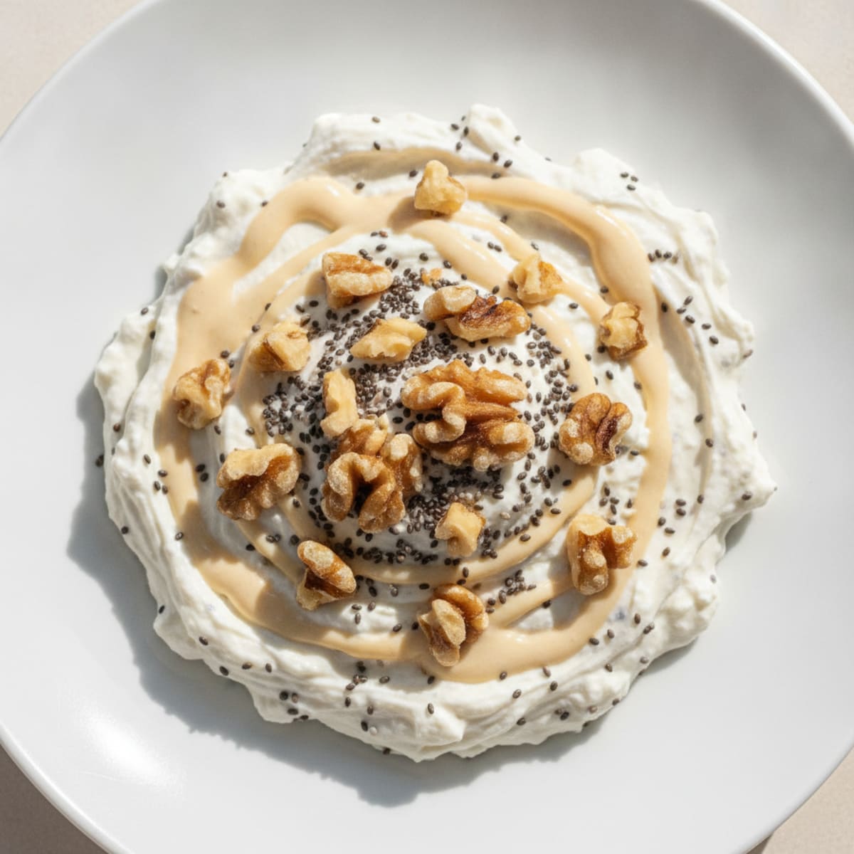 Creamy Vanilla Protein Yogurt with Chia Seeds