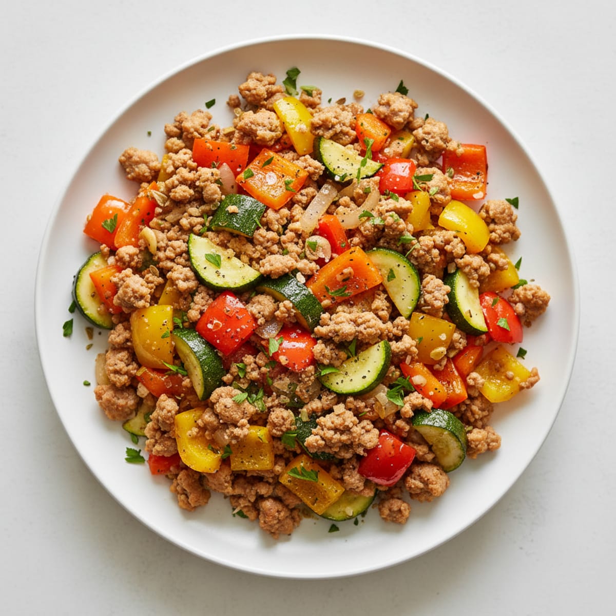 Ground Turkey and Vegetable Skillet