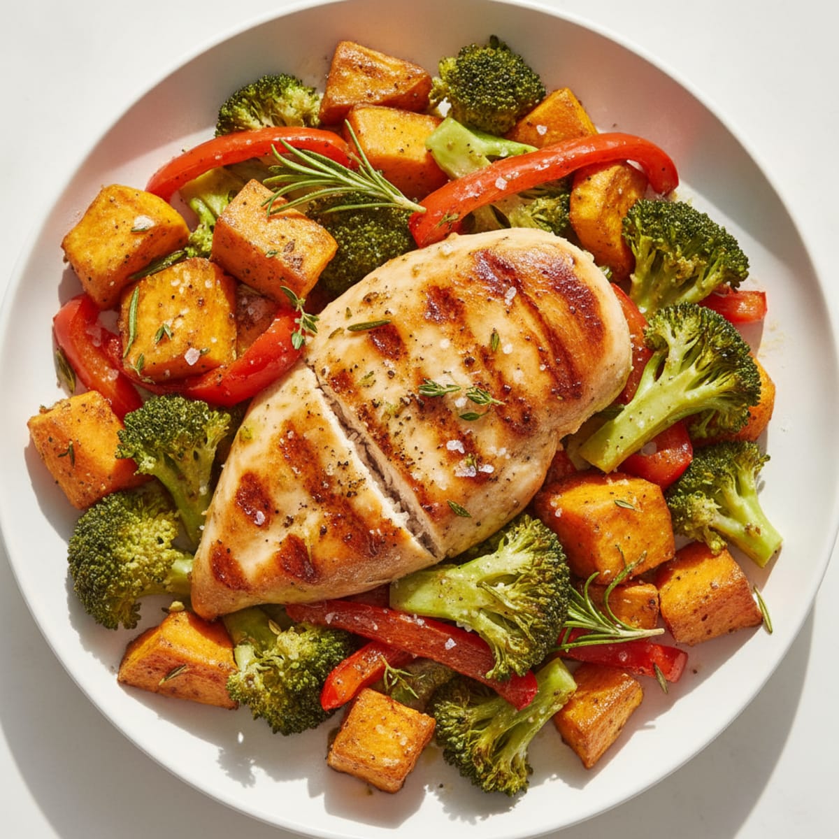 Lemon-Herb Chicken with Roasted Vegetables