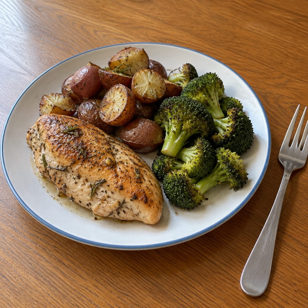 Lemon herb chicken and potatoes