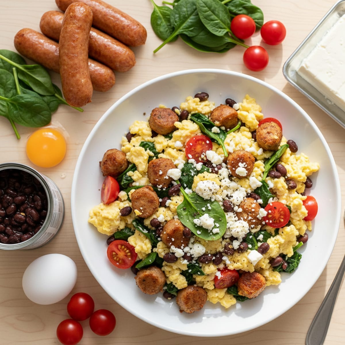 Chicken Sausage Egg White Scramble