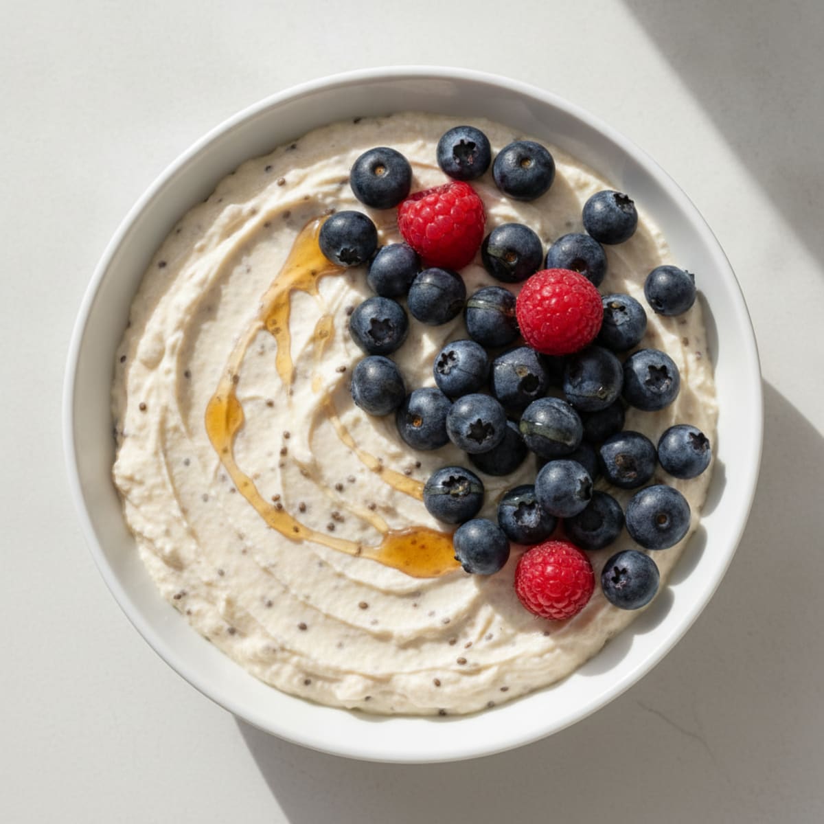 Berry Chia Seed Protein Pudding