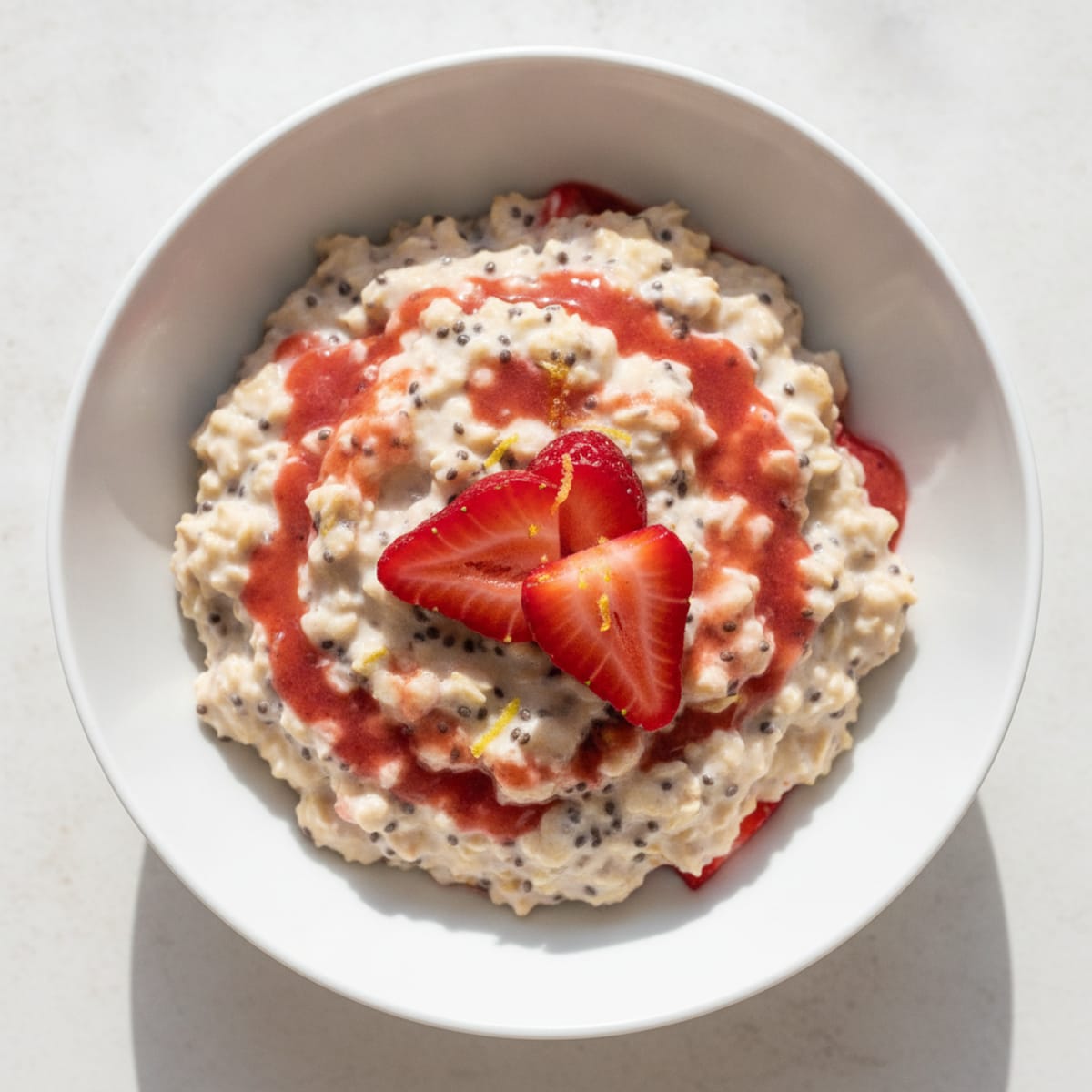 Strawberry Shortcake Overnight Oats