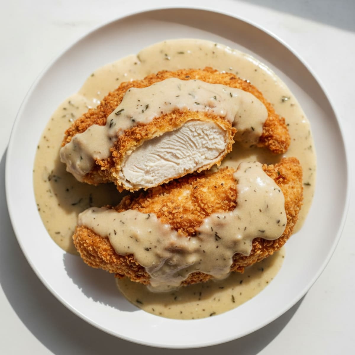 Buttermilk Fried Chicken with Creamy Gravy