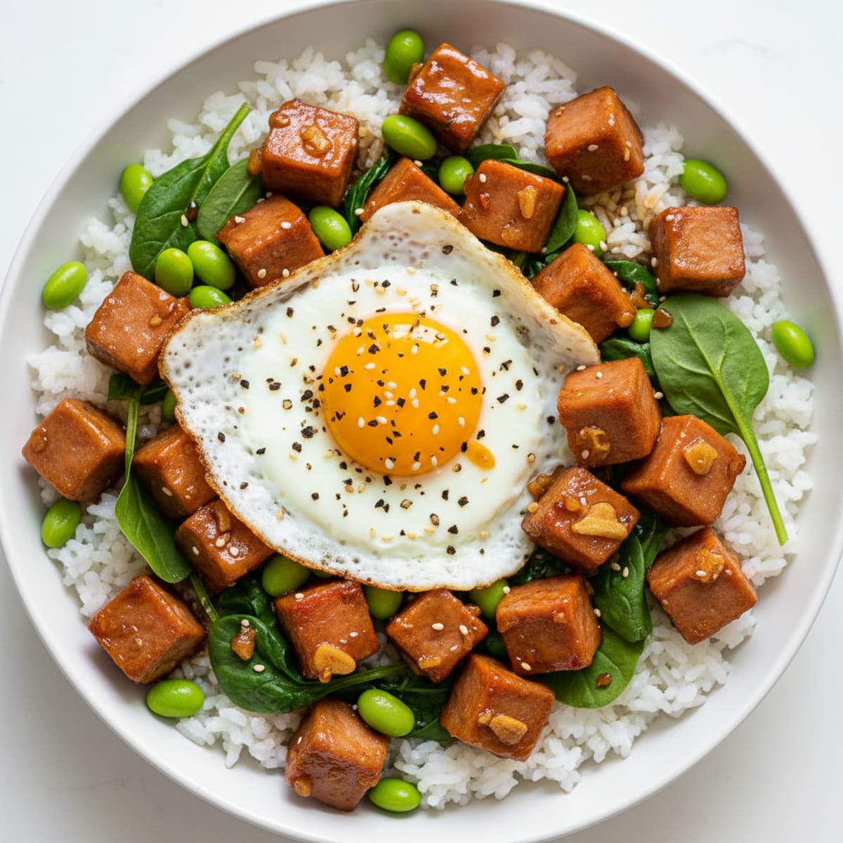 Korean BBQ Spam Rice Bowl