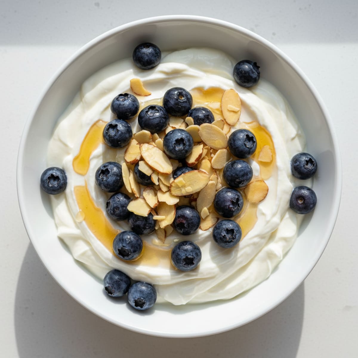 Creamy Greek Yogurt Bowl with Vanilla Protein and Almonds