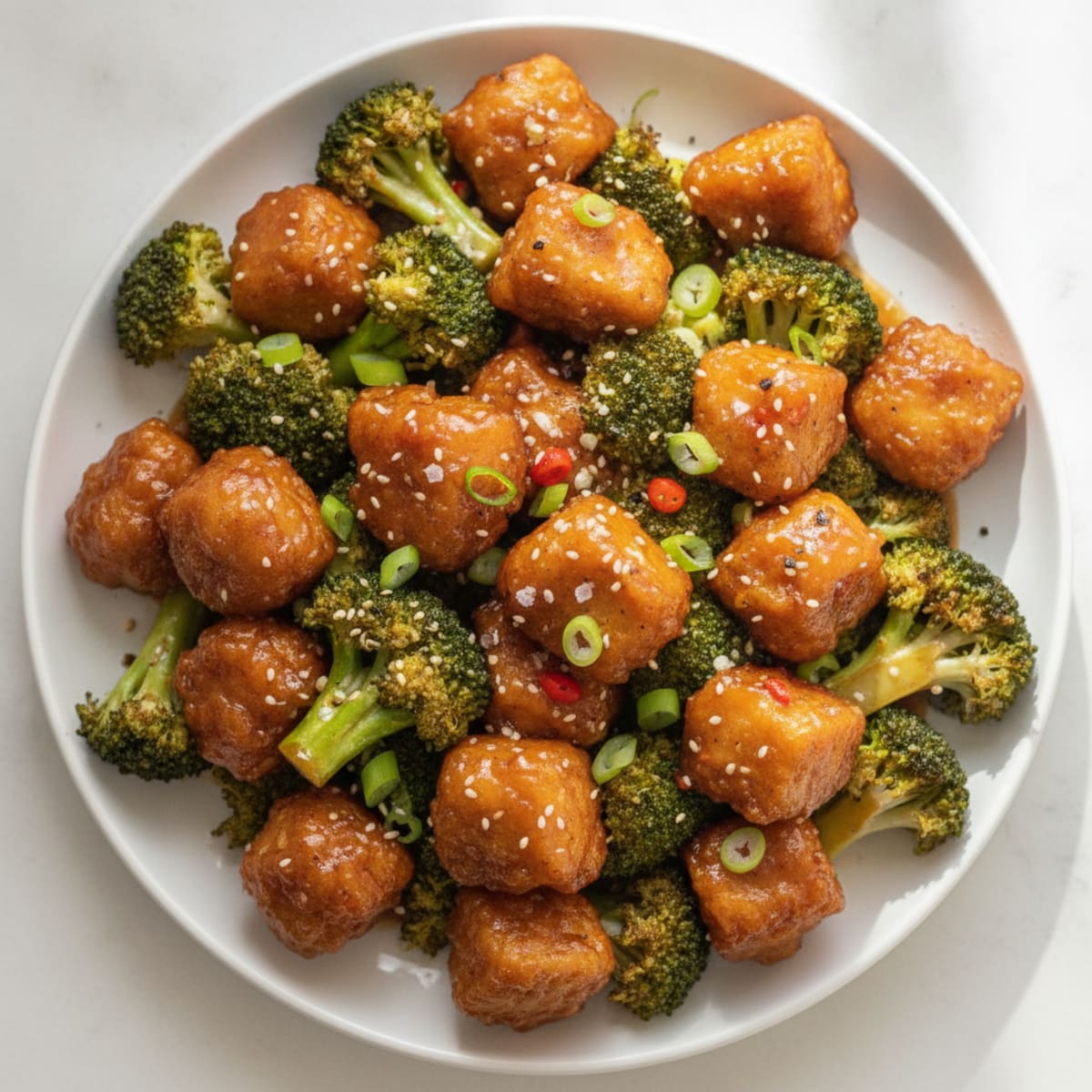 General Tso's Chicken with Broccoli