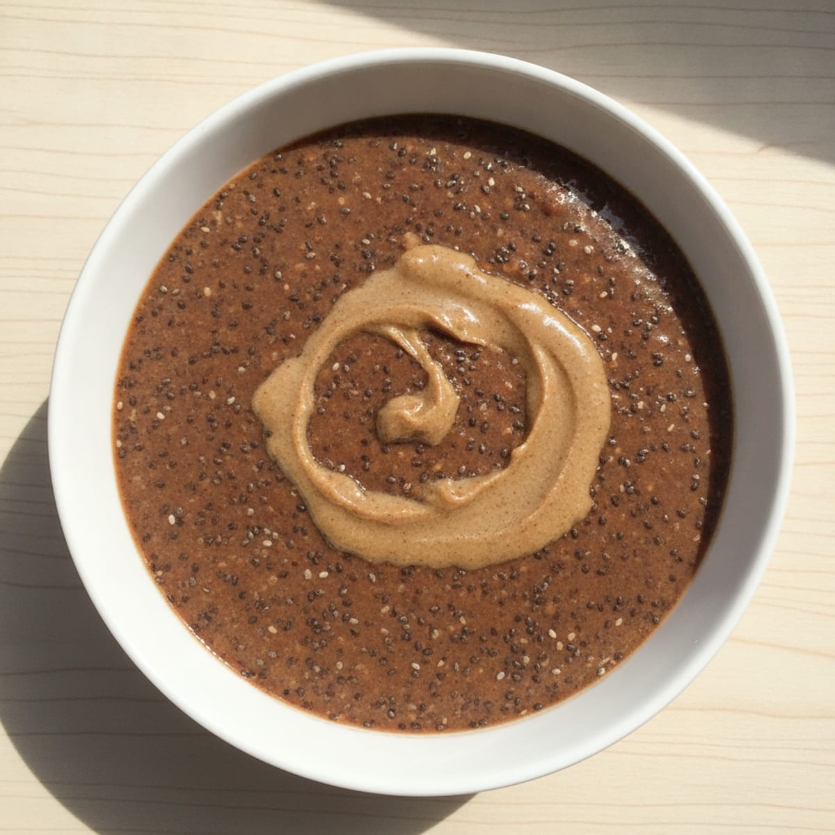 Silky Chocolate Protein Pudding with Chia Seeds