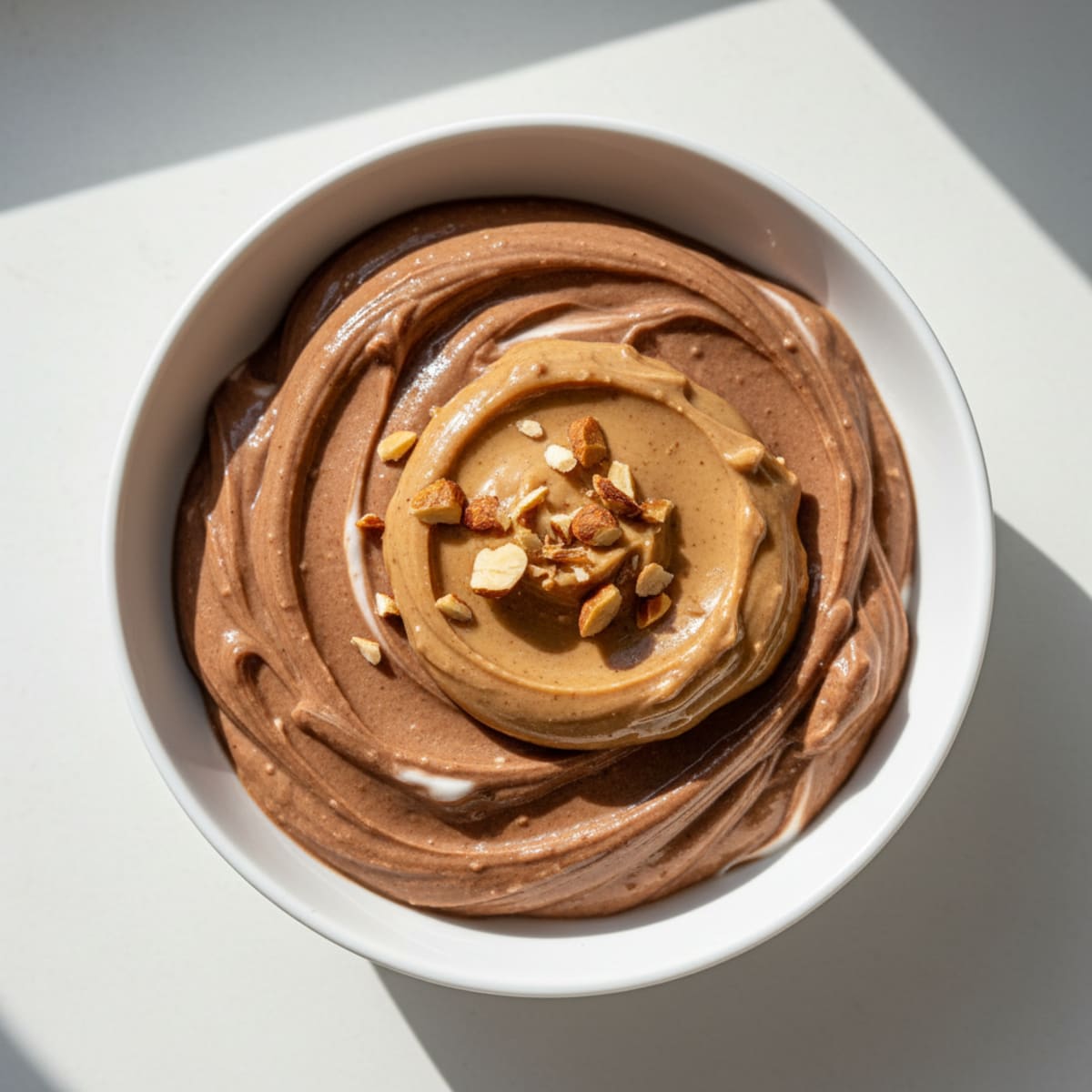 Creamy Greek Yogurt with Chocolate Protein and Almond Butter
