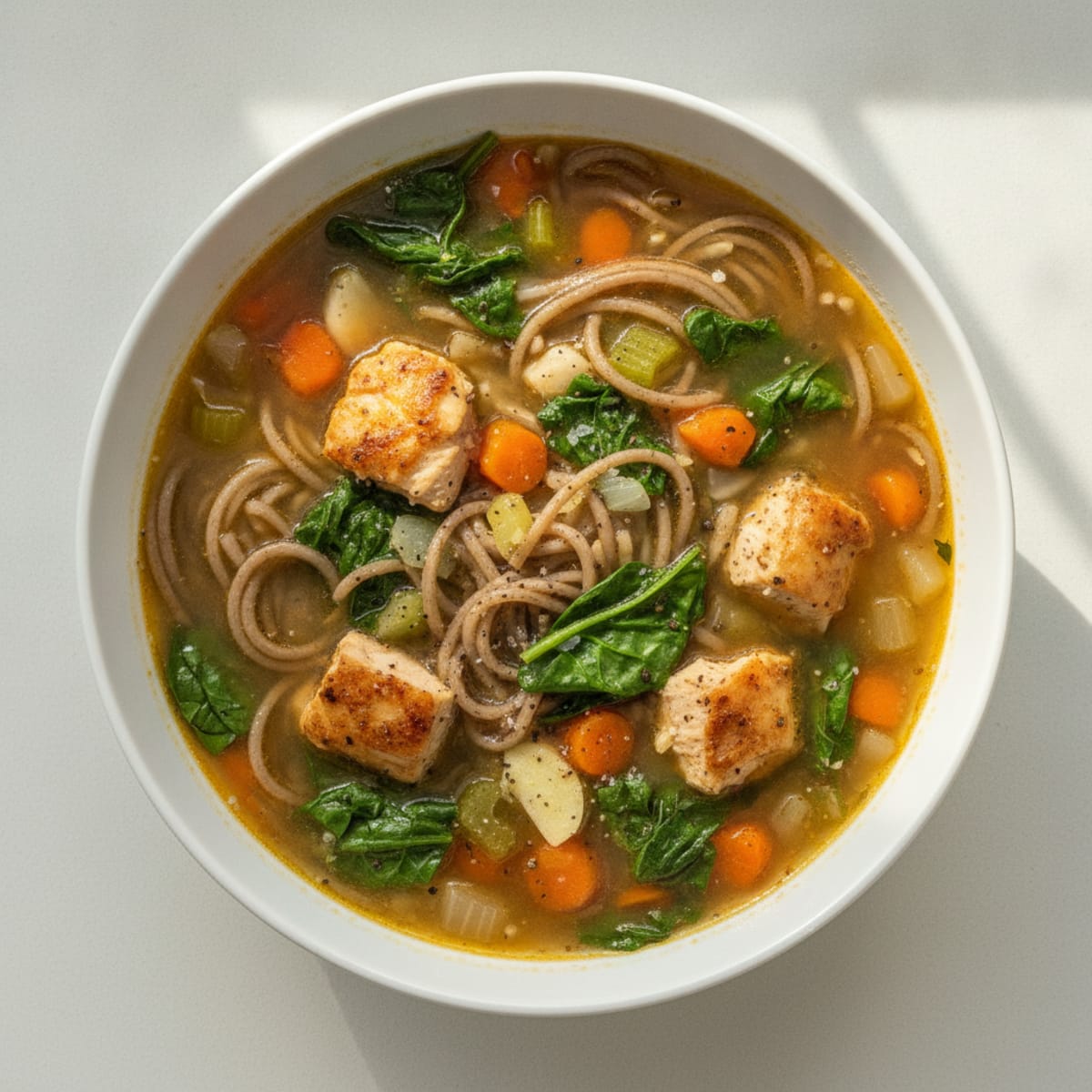 Hearty Vegetable and Noodle Soup
