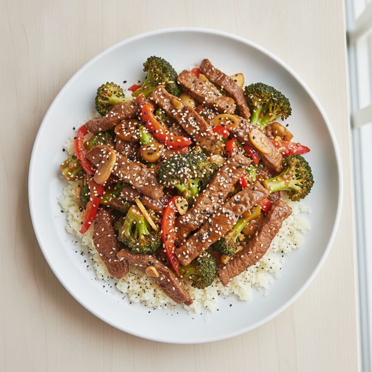 Sesame Beef & Broccoli Stir-Fry