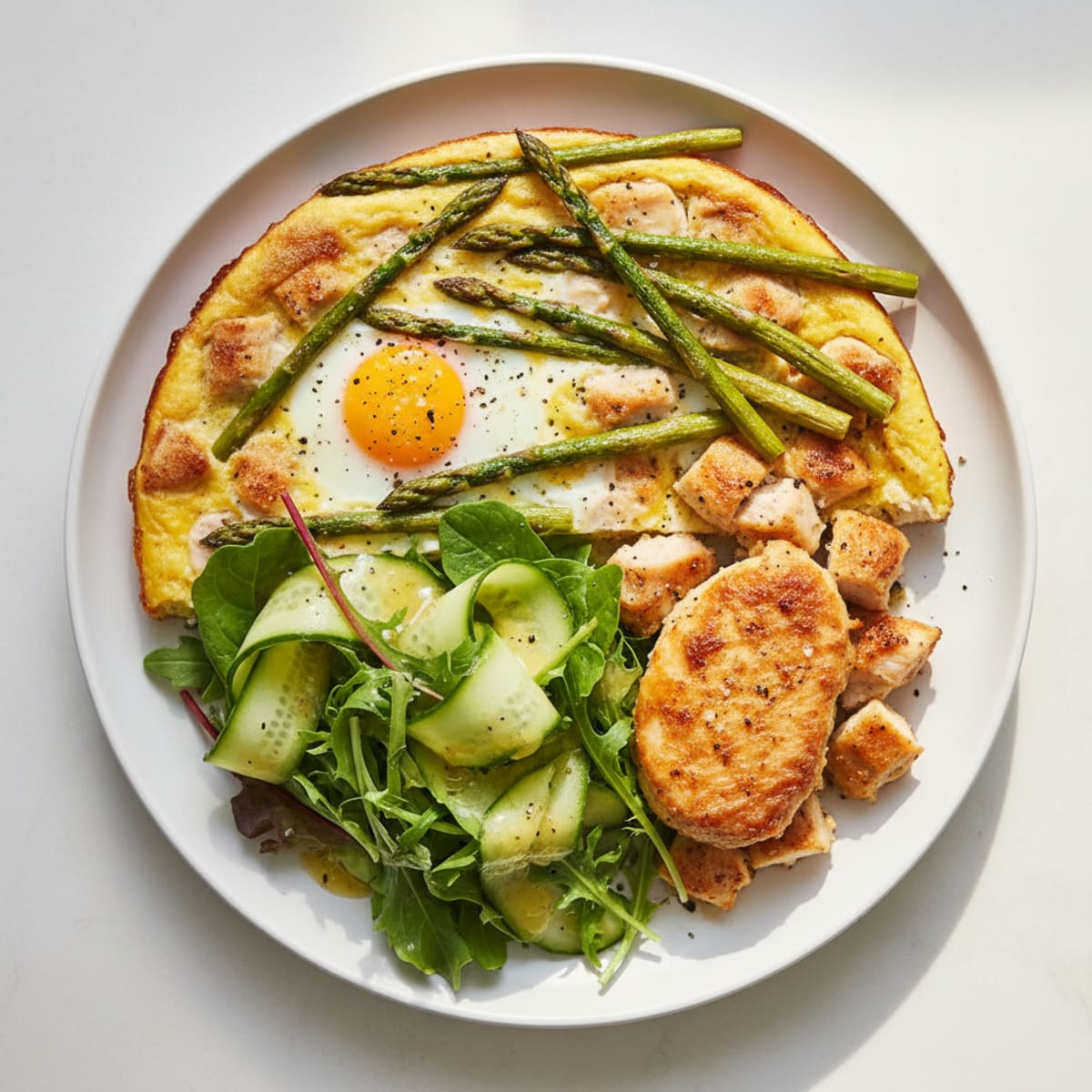 Sheet Pan Eggs with Roasted Asparagus