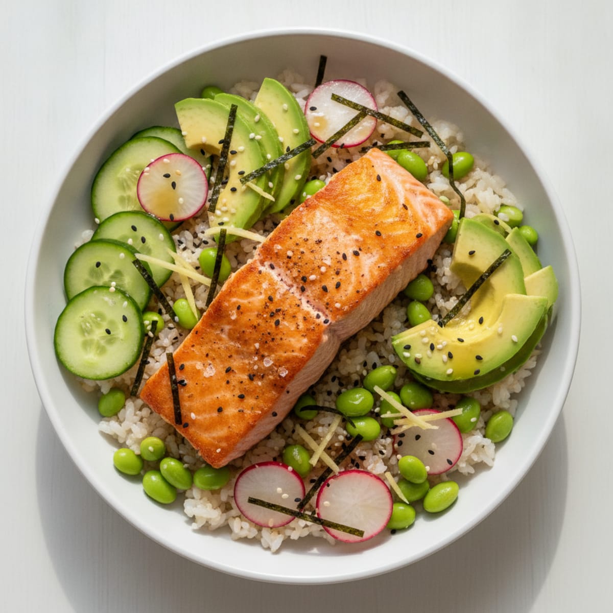 Salmon Sushi Rice Bowl