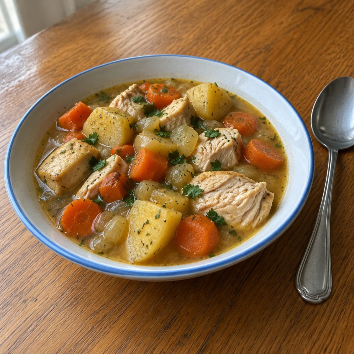 Slow cooker chicken stew