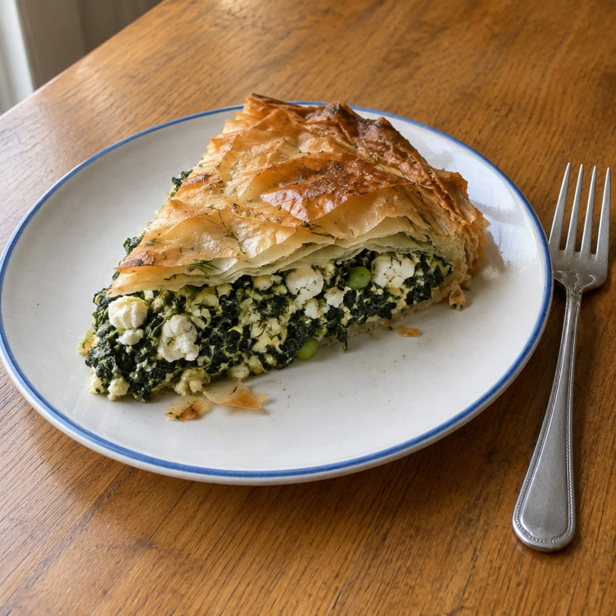 Spinach and feta pie
