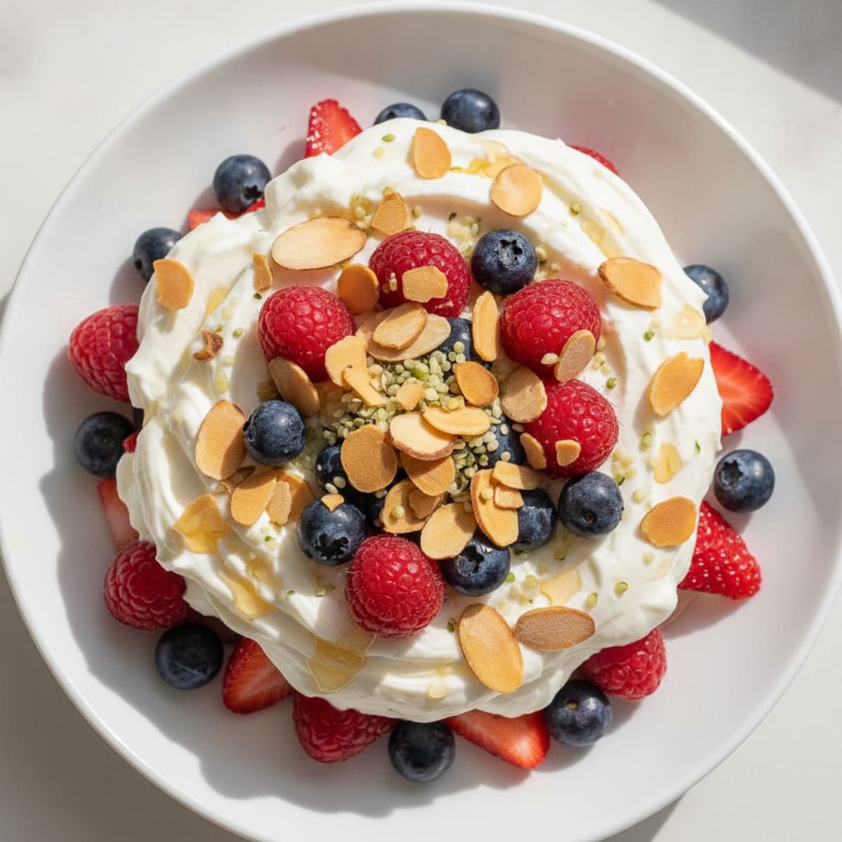 Greek Yogurt Protein Parfait with Mixed Berries
