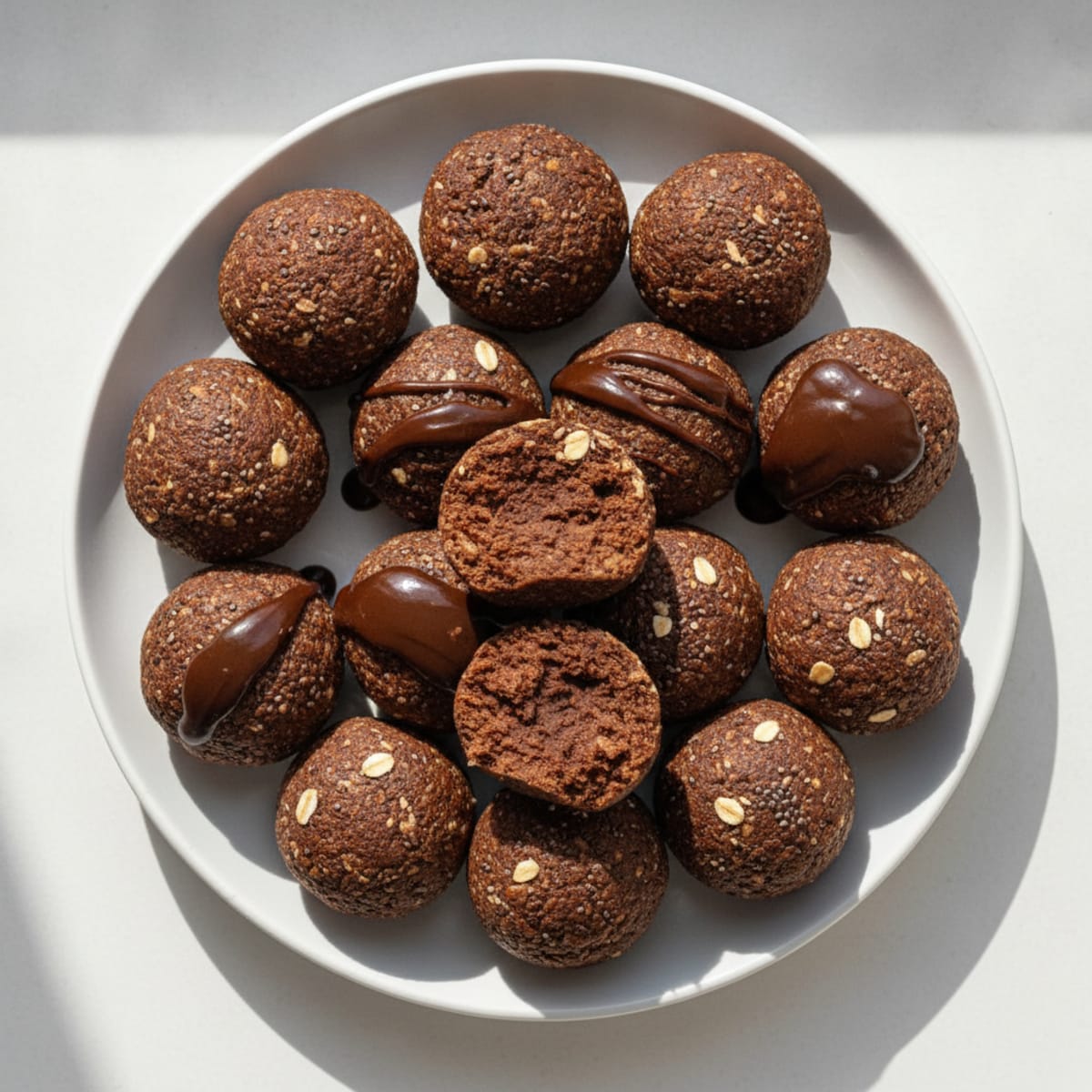 Chocolate Peanut Butter Beef Protein Bites