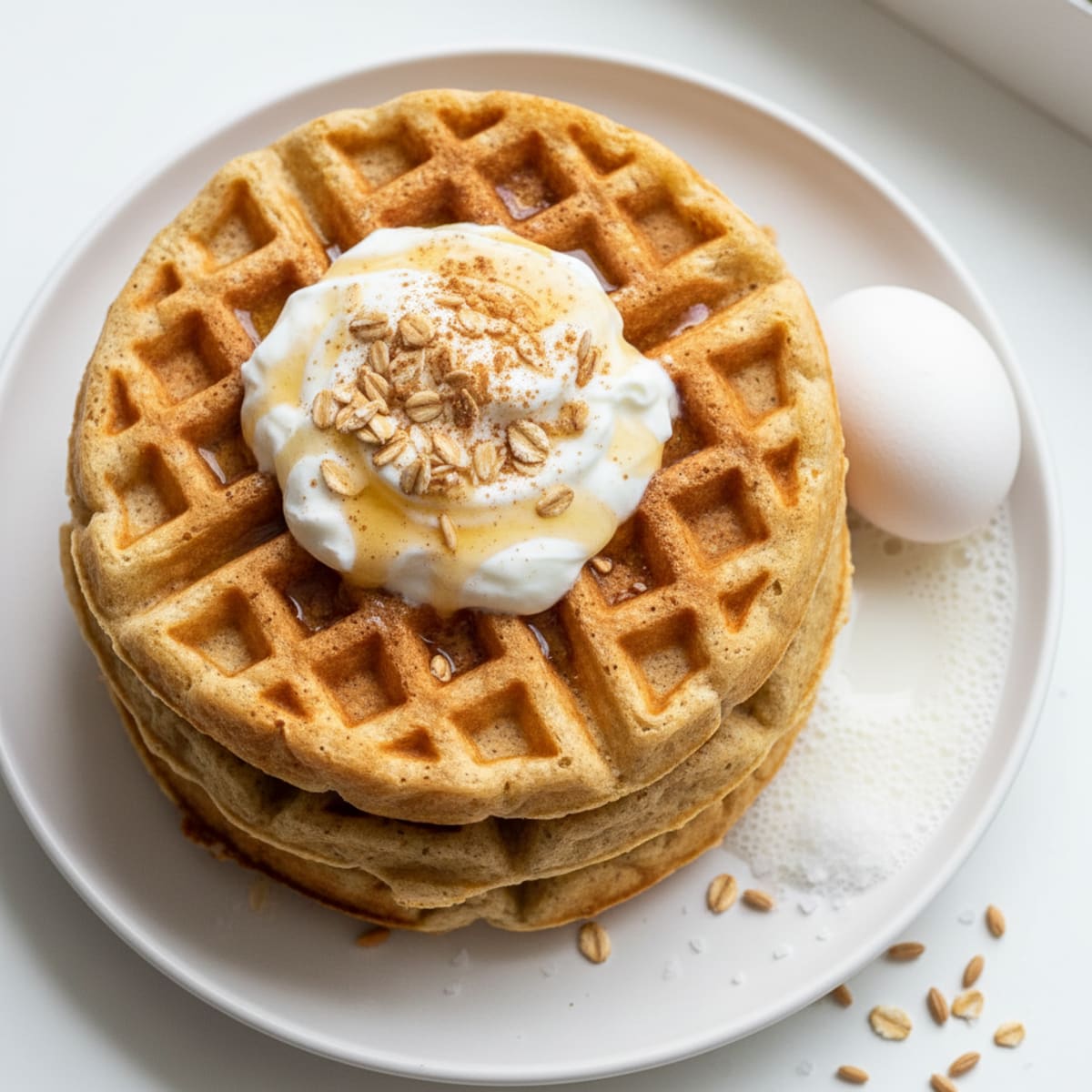 High-Protein Fluffy Buttermilk-Style Waffles
