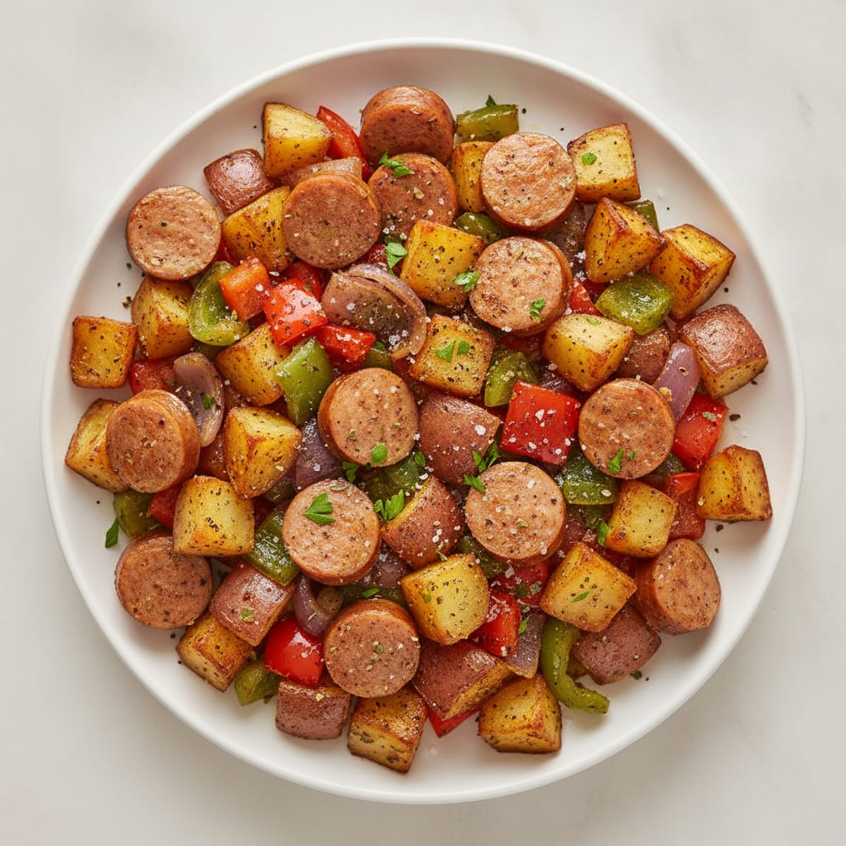 Roasted Sausage and Potato Medley