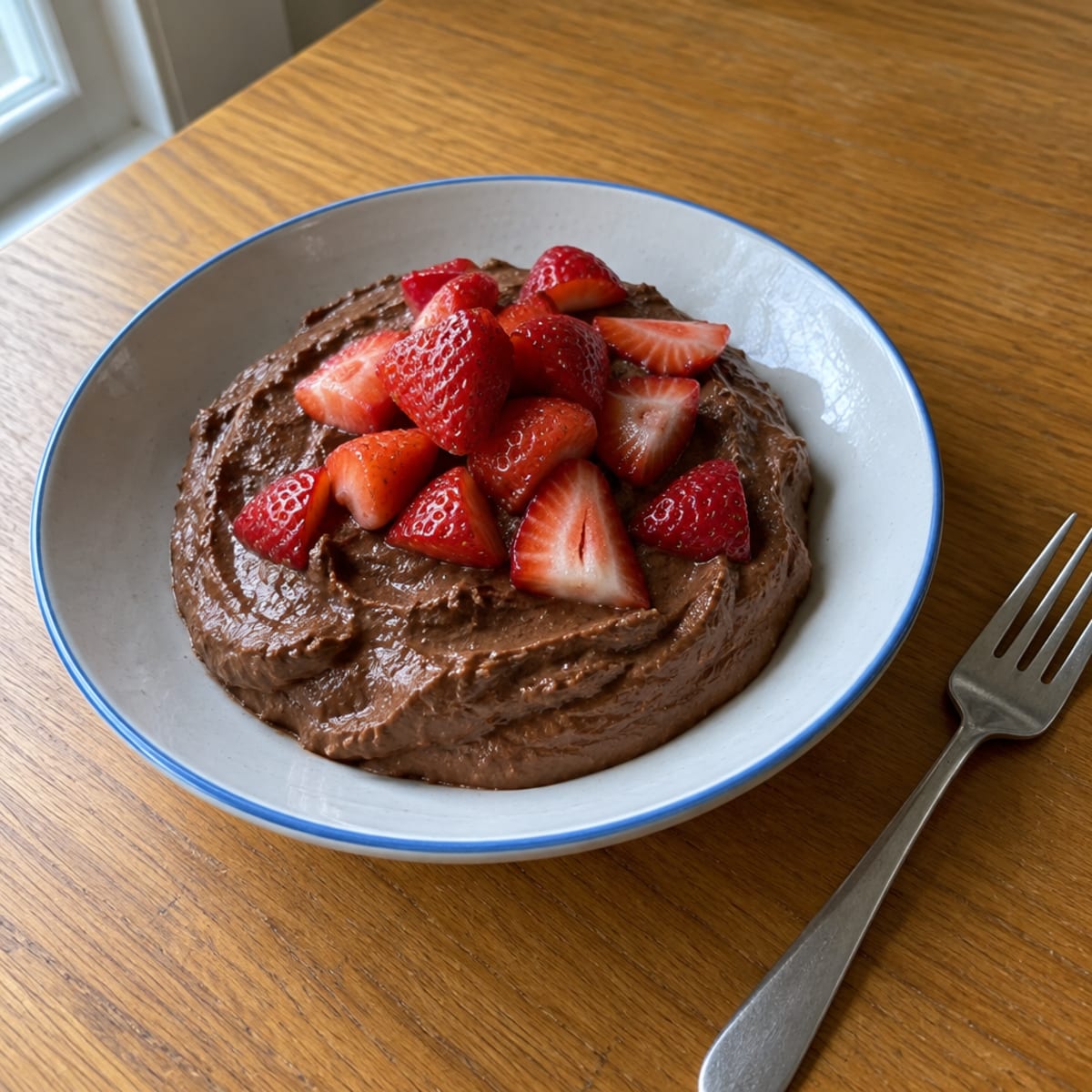 Chocolate avocado mousse