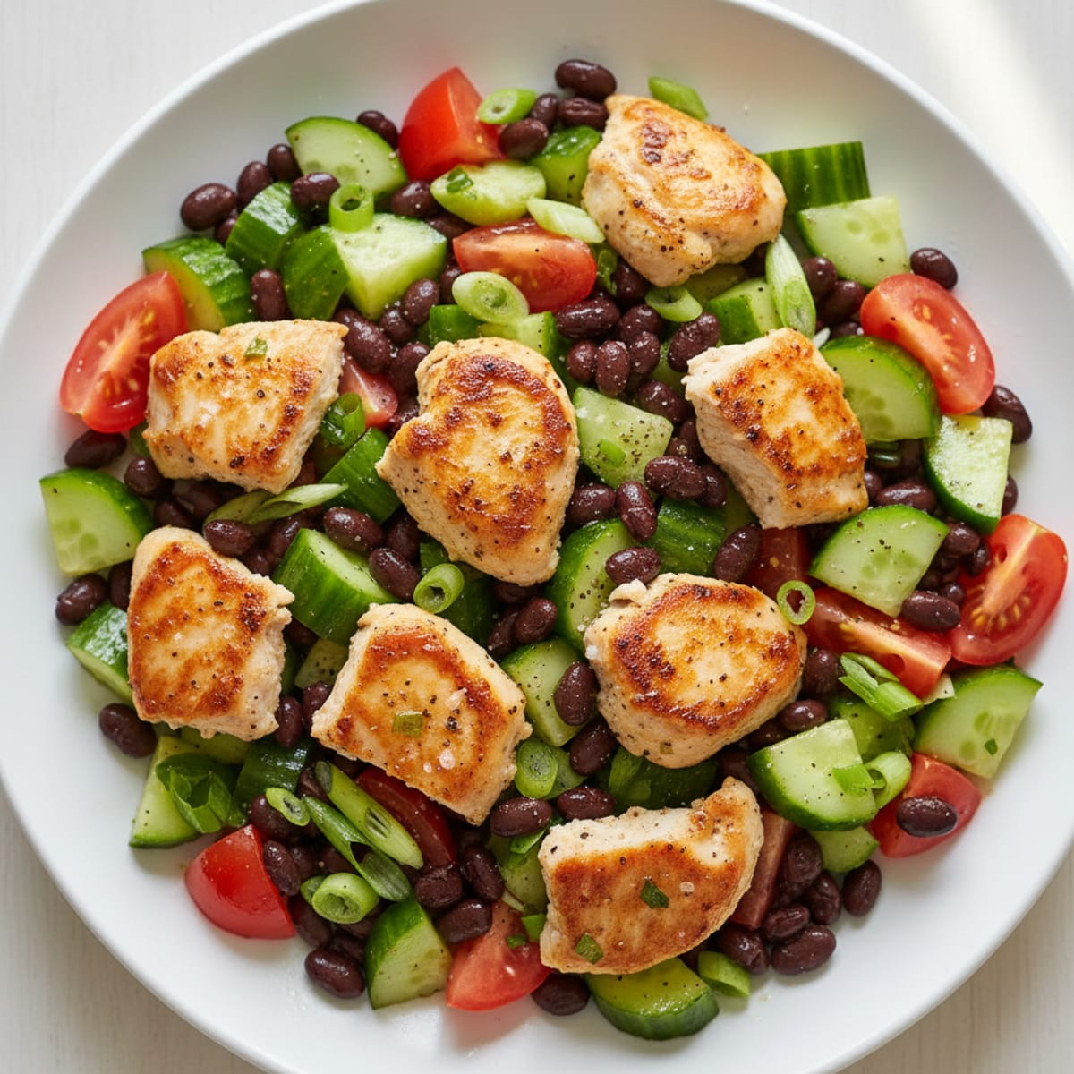 Black Bean and Cucumber Salad