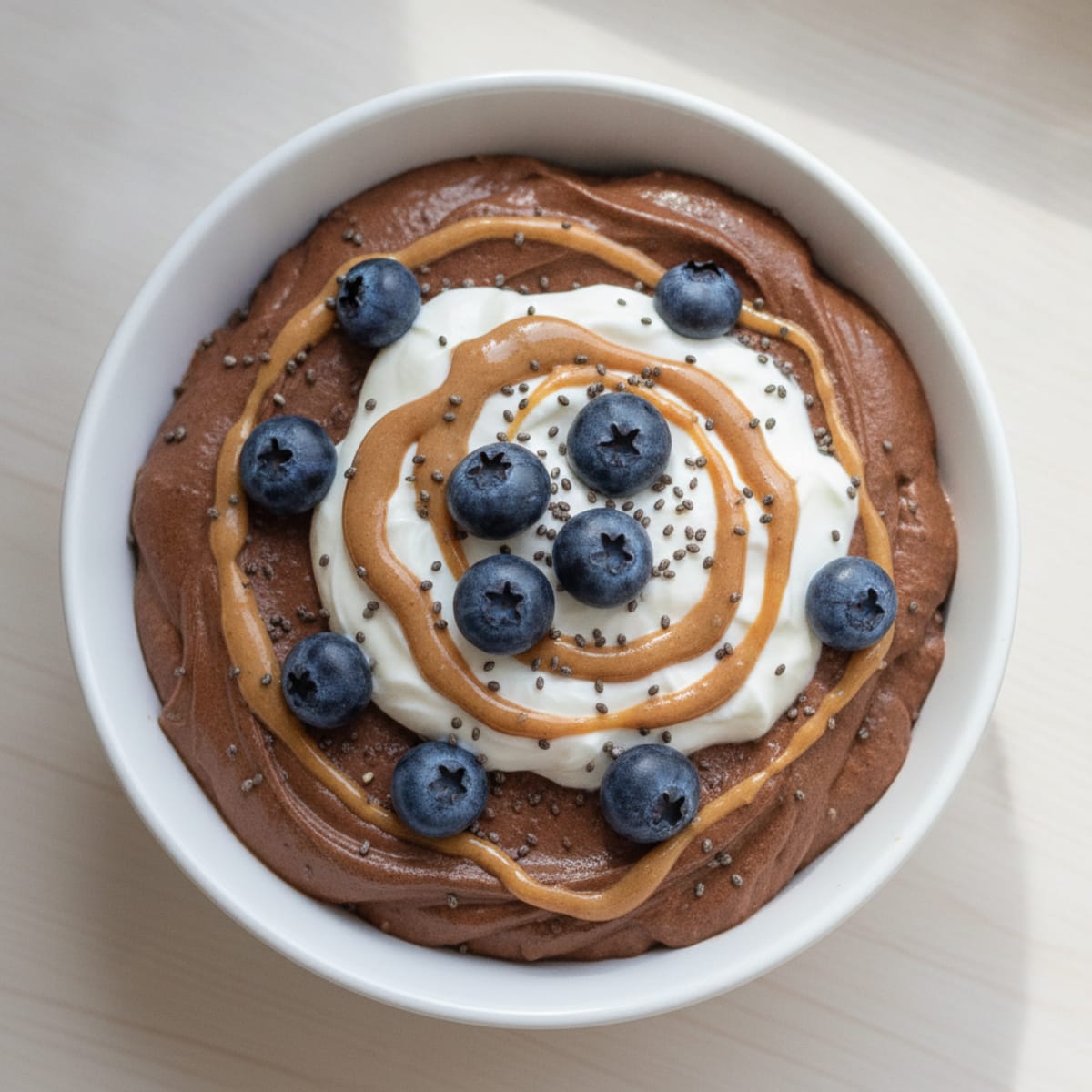 Silky Chocolate Protein Pudding with Greek Yogurt