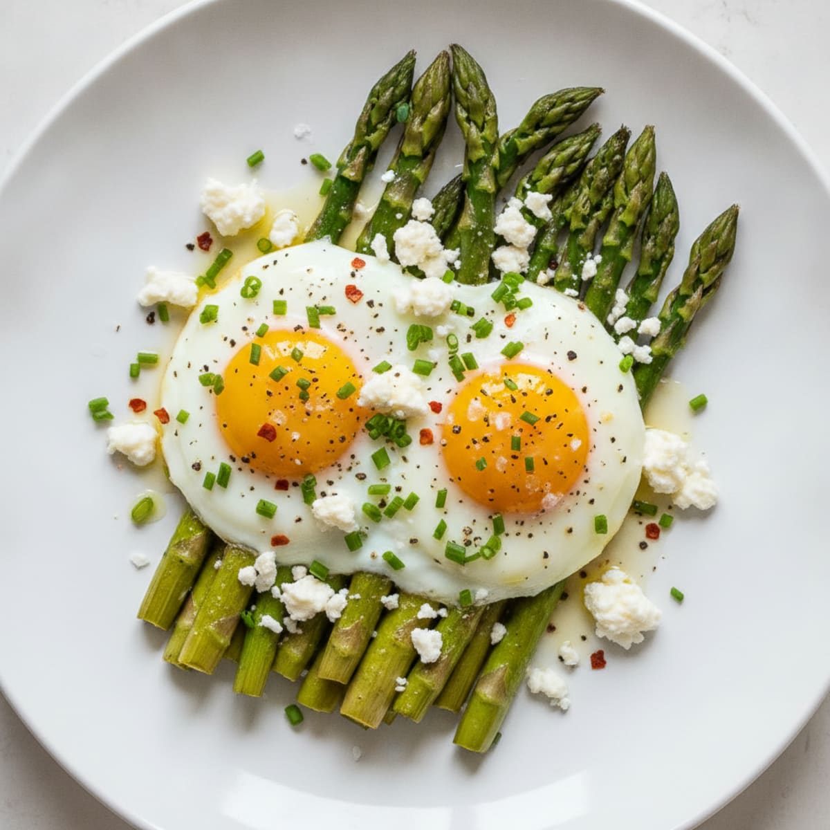Baked Eggs with Roasted Asparagus