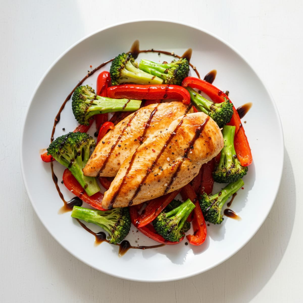 Pan-Seared Chicken with Roasted Vegetables