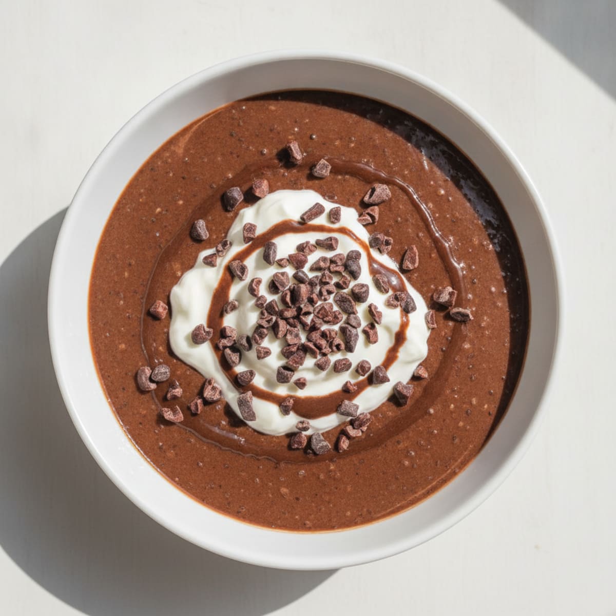 Silky Chocolate Protein Pudding with Greek Yogurt