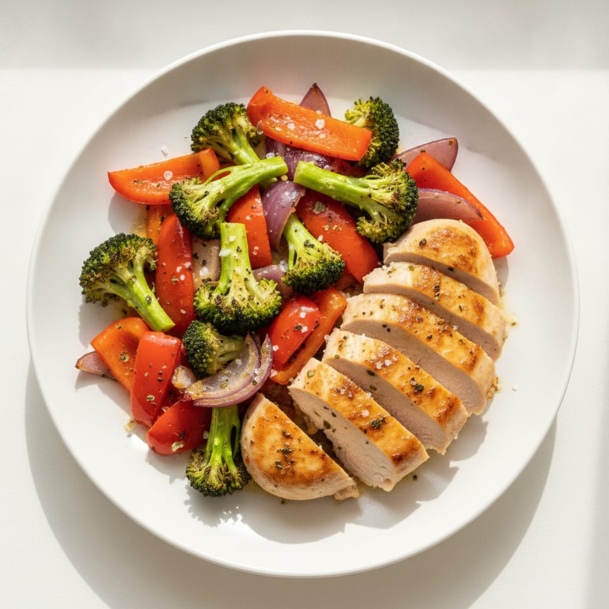 Pan-Seared Chicken with Roasted Vegetables