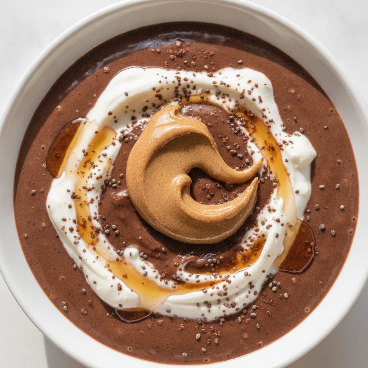 Silky Chocolate Protein Pudding with Greek Yogurt