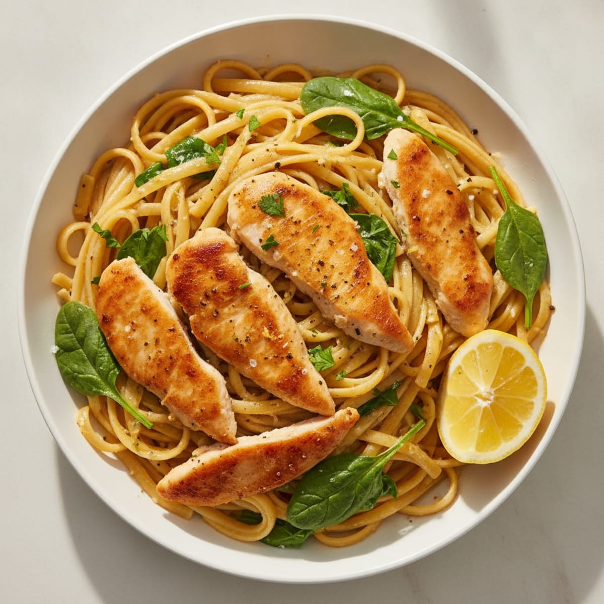 Garlic Butter Chicken Linguine