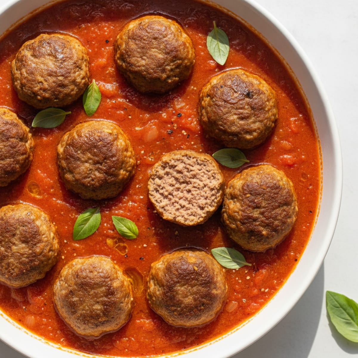 Classic Meatballs in Rich Tomato Sauce