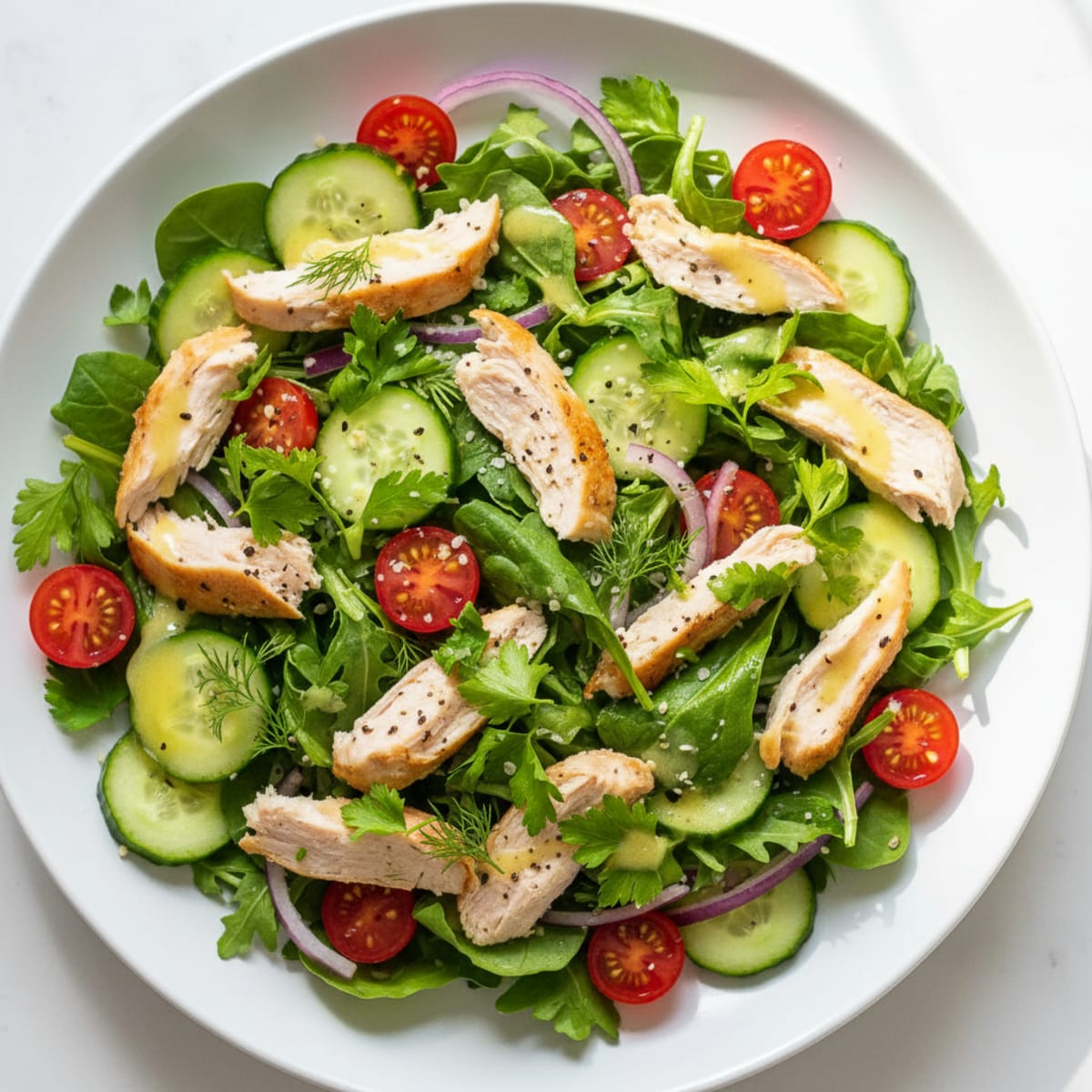 Chicken and Herb Salad with Lemon Vinaigrette